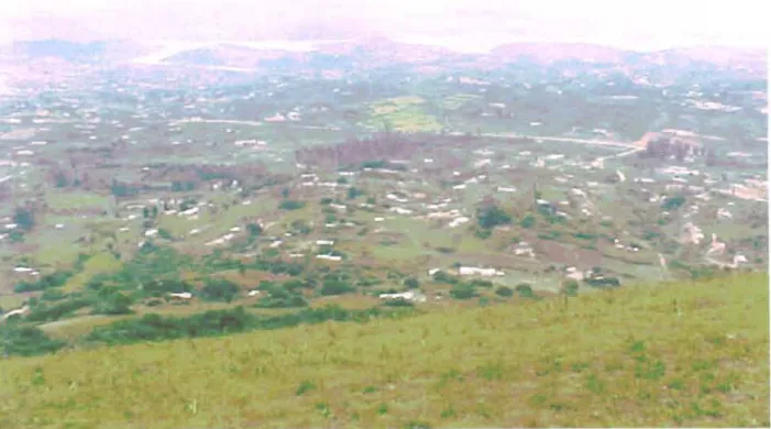 Figure 3: Map showing Inanda Dam and the surrounding settlements