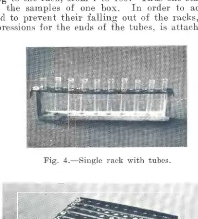Fig.  4.- Single  rack  with  tubes. 