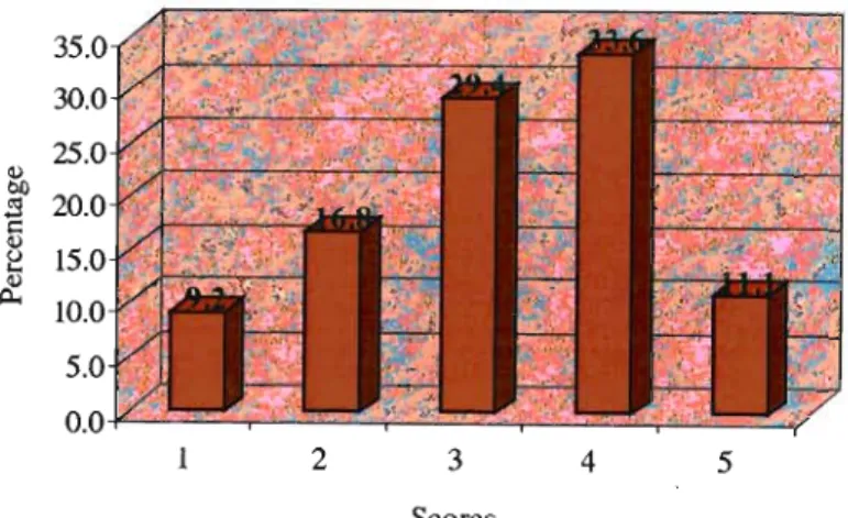 Figure 4.1.1.5b Bar chart of variable" I am given the opportunity to improve my skills in my Company"