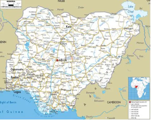 Figure 4 Map of Nigeria 