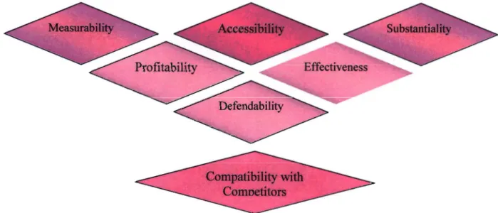 Figure 2.8: Criteria to evaluate marketing segments