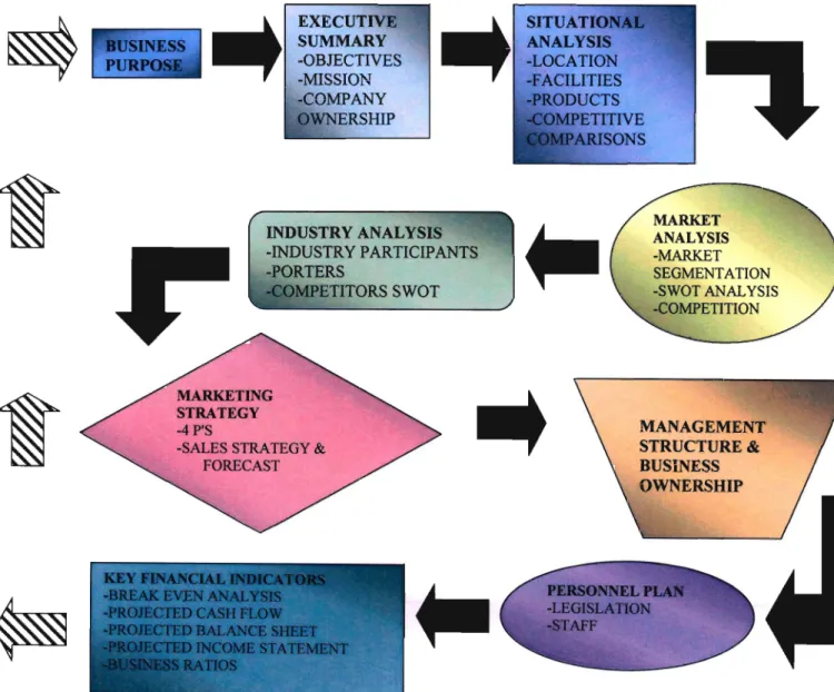 Figure 2.16: Flow Diagram of a Business Plan Model