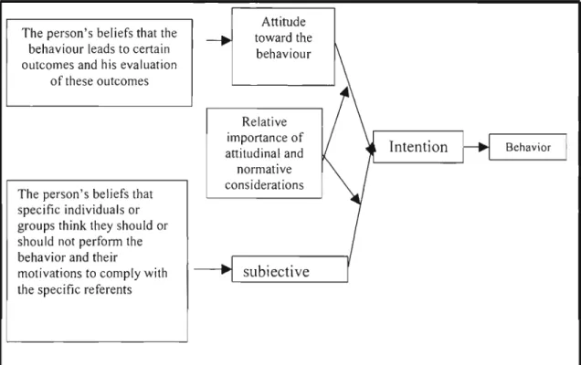 Figure 4: A grammatical representation of the theory of reasoned action