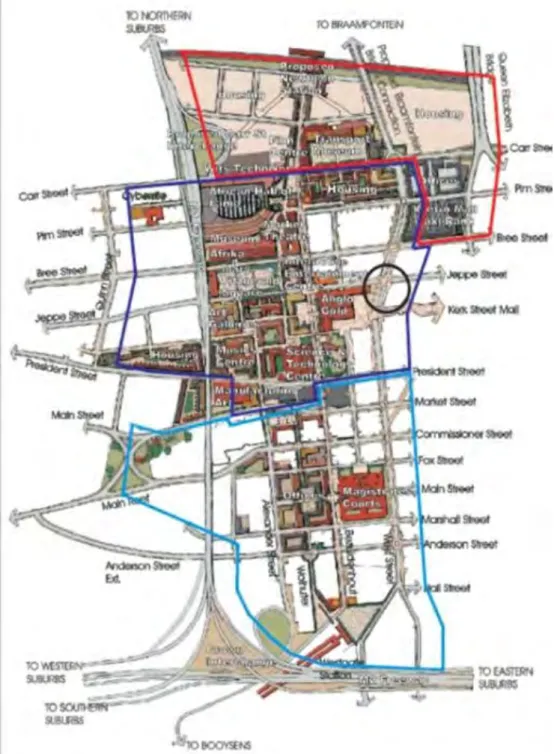 Figure 3.2: Newtown Urban Framework Plan (approved August 1999) showing  the location and future development of the Newtown Central Precinct which 