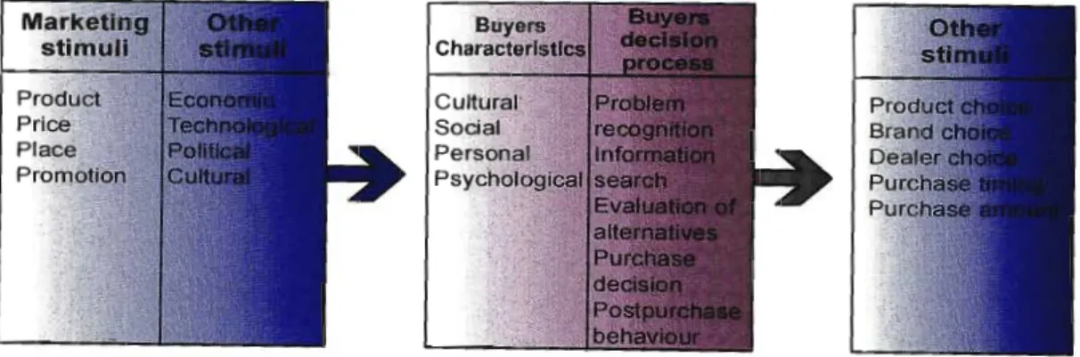 Figure 2.1 - Model of Buyer Behaviour