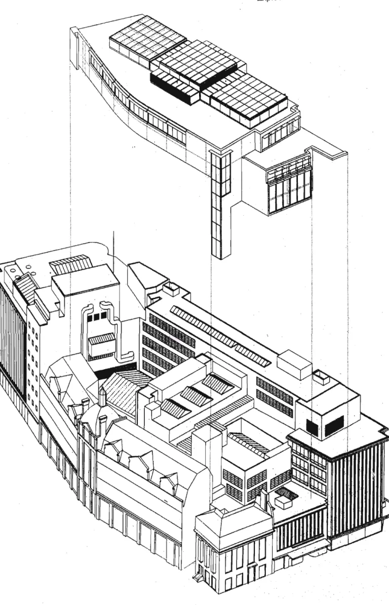 Figure 2.2: Peter Jones Department Store - London Exploded View of Components of Proje