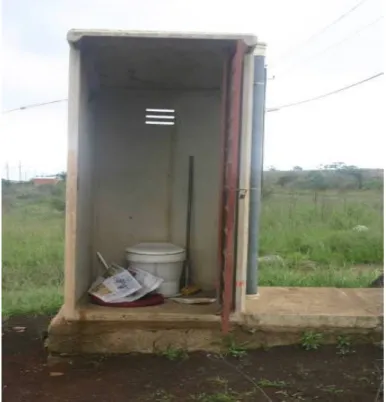 Figure 4: VIP sanitation system made of concrete slab. 