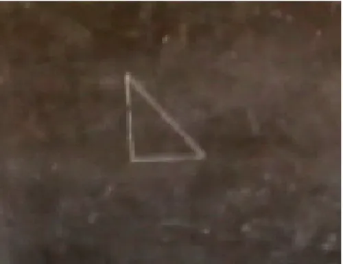 Figure 5.1 Triangle drawn by a volunteer learner on chalkboard 
