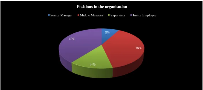 Figure 5.6: Positions in the organisation 