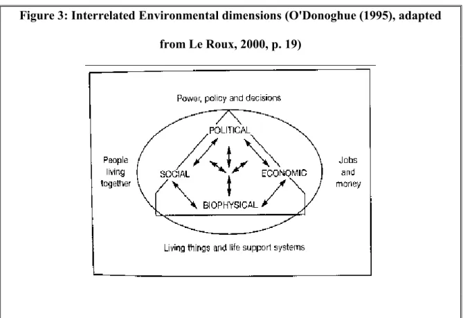 Figure 3: Interrelated Environmental dimensions (O