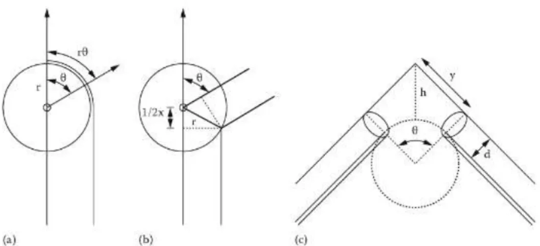 Figure 5-1. Landsmeer’s tendon models (a) Model I (b) Model II (c) Model III. 
