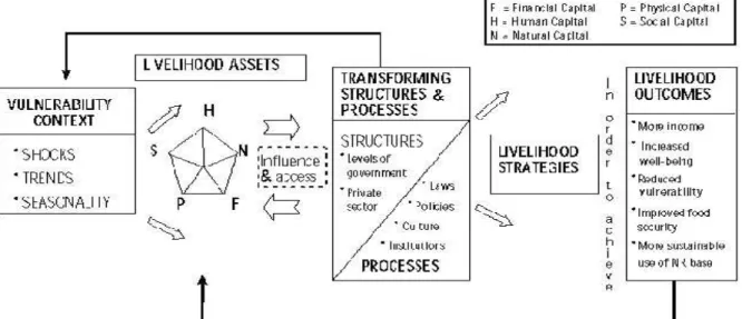 Figure 2.1: The Sustainable Livelihood Framework   Source: Farrington et al. (1999) 