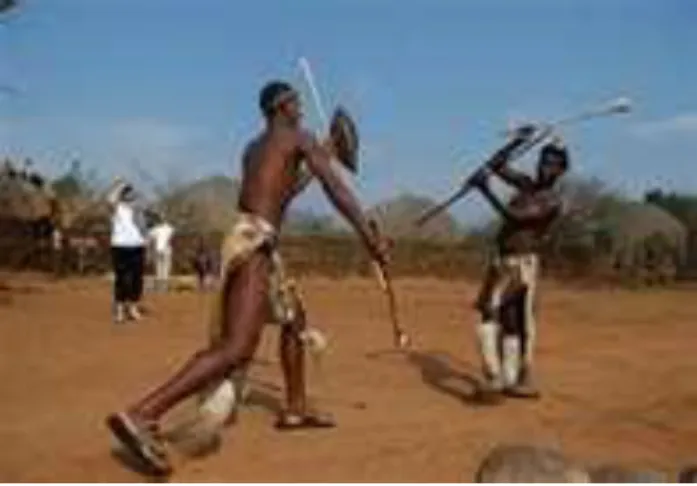 Figure 5 Schematic representation of ‘melamo’ (stick fighting) 