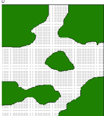 Figure 1.3  The quantity of remaining suitable habitat differs between habitat loss (A)  and habitat fragmentation (B)