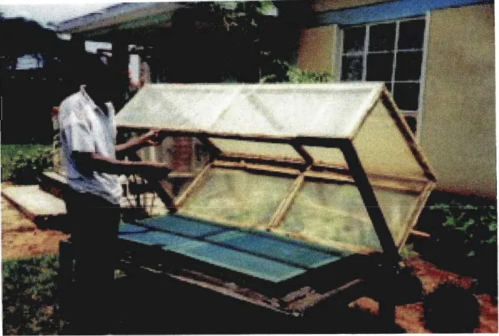 Figure 2.1 A solar drier developed and promoted by Uganda Hoima Nursery Schools Development Association (Arafoui 2001 p.4)