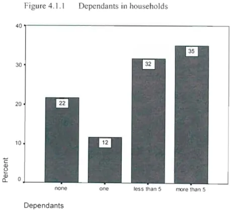 Figure 4.1.1 Dependants in households
