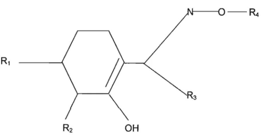 Figure 3: Chemical structure of cyclohexanediones (Cobb, 1992).