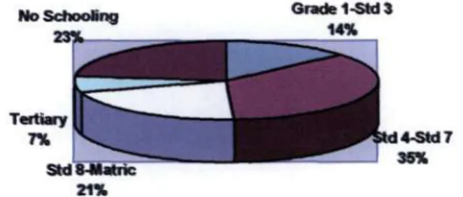 Figure 1: Educational level of Caregivers 