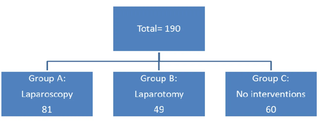 Figure 1: Distribution of all the patients in the study. 