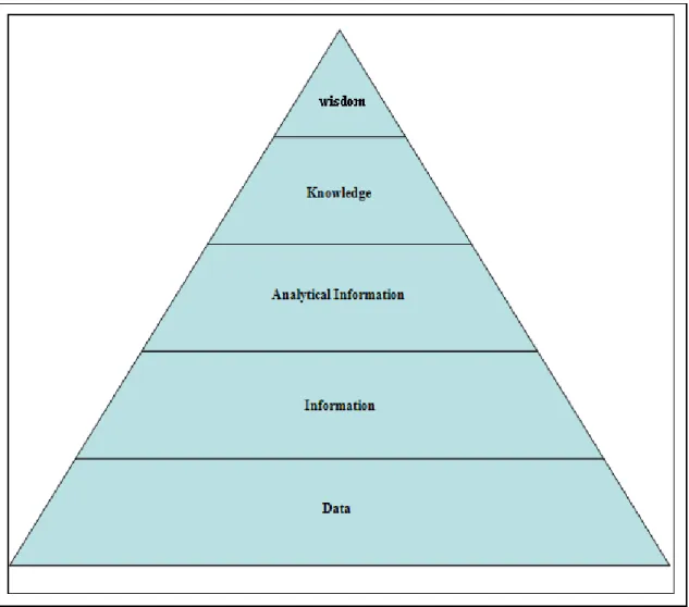 Figure 3.3: Pyramid of data transformation 