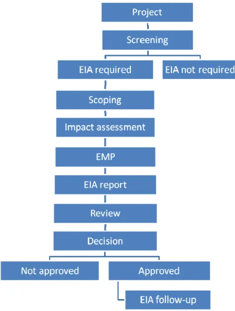 Figure 2.1: A generic EIA process (Aucamp, 2009: 87) 