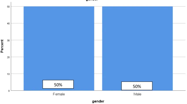 Figure 4.1  Gender of the Respondents 