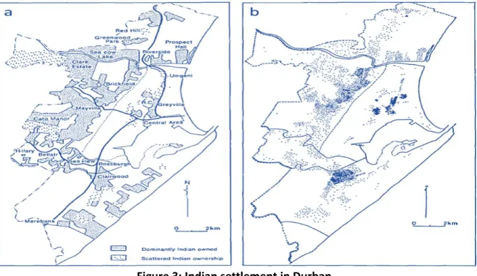 Figure 3: Indian settlement in Durban. 