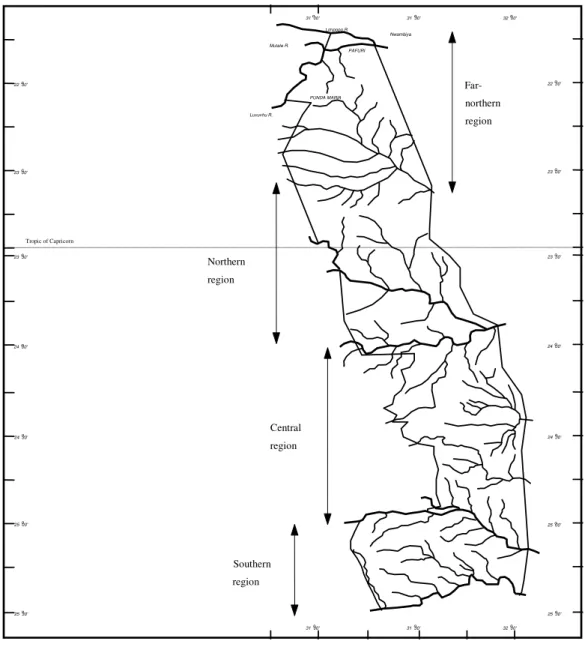Figure 5.1: Map of the Kruger National Park 