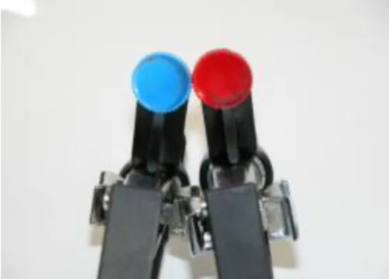 Figure 14 McClintock syringes showing coloured discs 