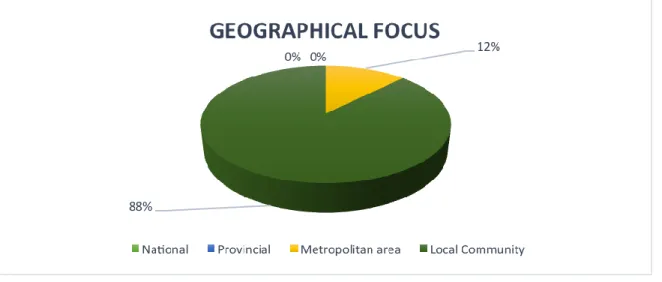 Figure 4.2: Geographical focus 