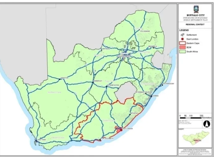 Figure B1 : BCMM Locality in South Africa