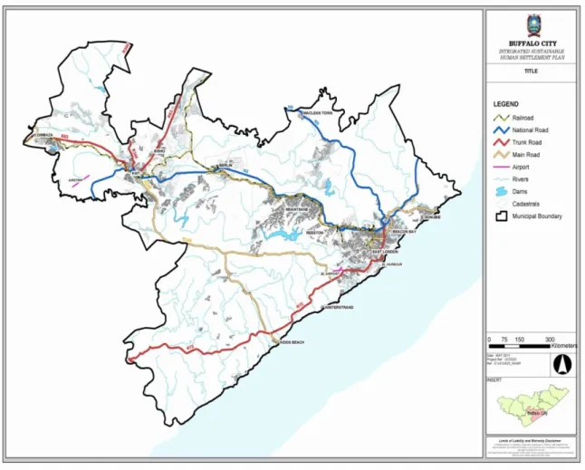 Figure B3 : BCMM Urban and rural settlements 