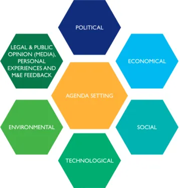 Figure 3: Factors triggering policy changes and agenda setting 
