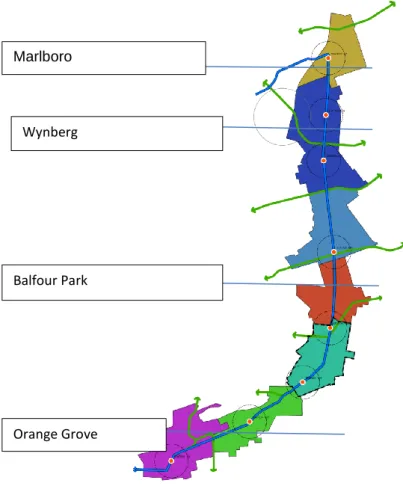 Figure 6: Priority Development Areas within the Louis Botha CorridorOrange Grove 
