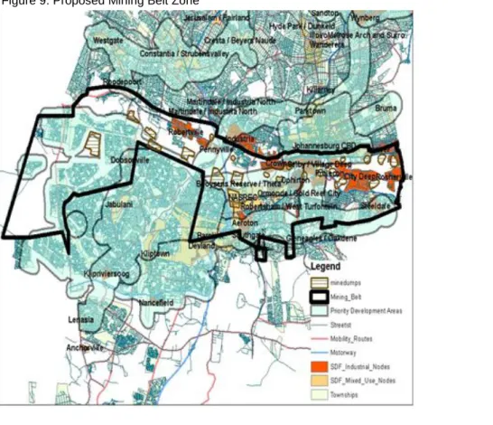 Figure 9: Proposed Mining Belt Zone 