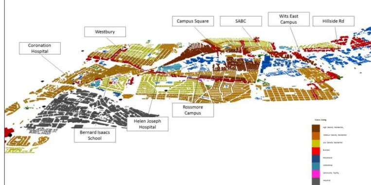 Figure 12:  Proposed Perth/Empire Corridor Strategic Area Framework identifying key features of the Corridor 