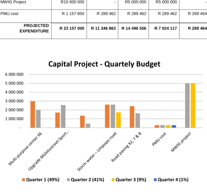 Table 4D: Own source capital projects 