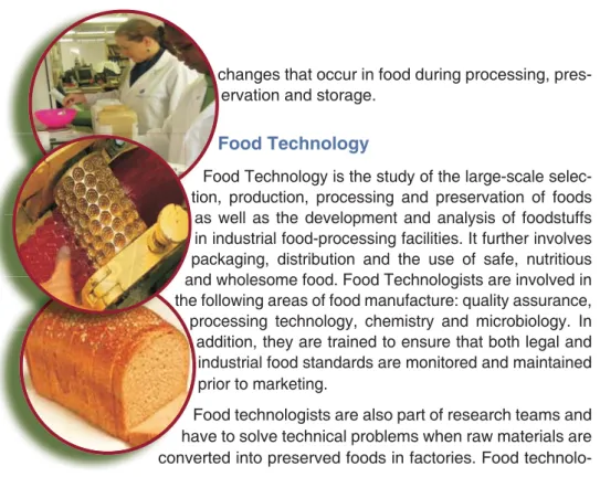 TABLE 3  Entry requirements for BSc Agric Food Science and National Diploma in     Food  Technology (M-score 30)
