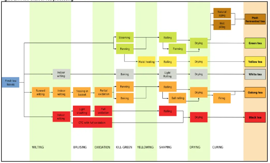 Figure 27: Flow chart of Tea processing 