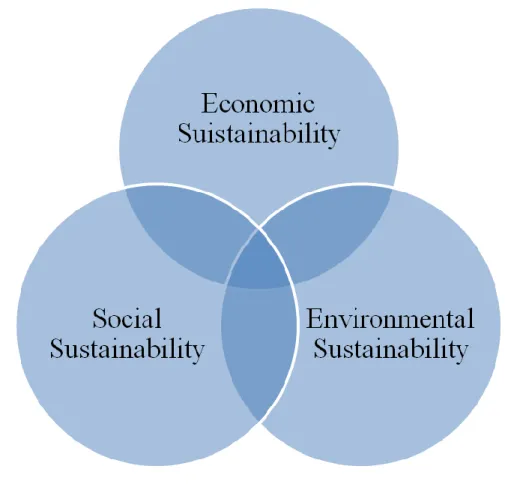 Figure 4 illusrates the three broad principles of sustainable development with a conceptual framework